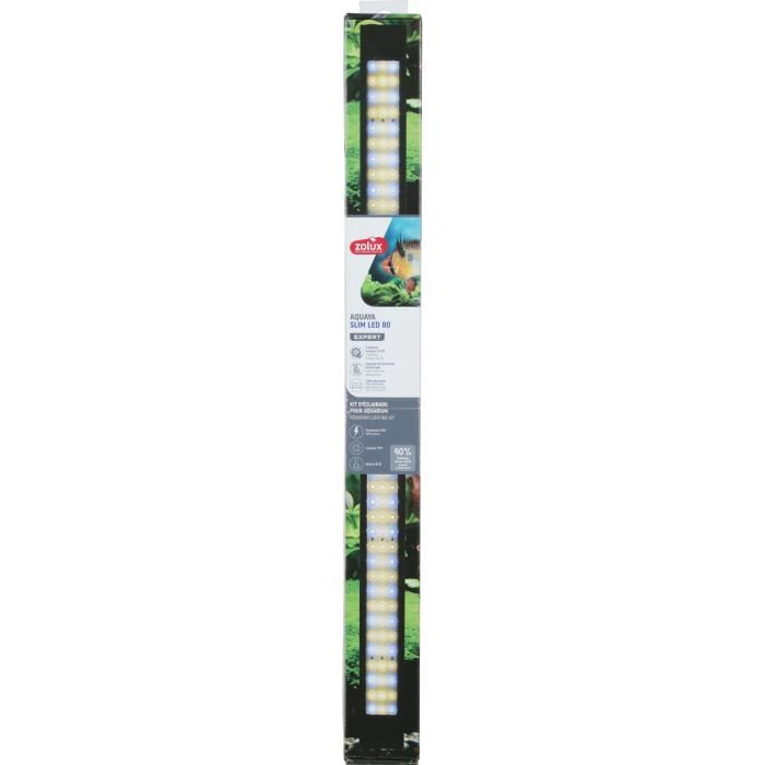 Striscia luminosa - Zolux - Slim LED dimmerabile - Regolabile e adattabile in sostituzione di un tubo neon T8 o T5 - 80 cm