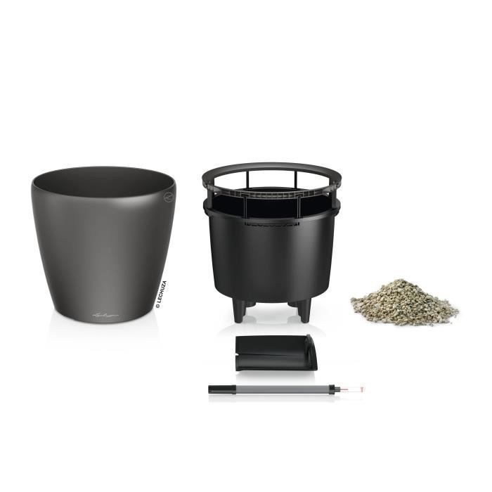 Image secondaire de Jardiniere - Classico premium LS 21 - Kit complet - Anthracite métallisé - 3 L - LECHUZA
