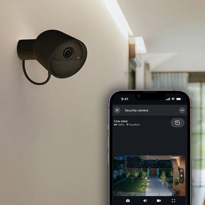 Image secondaire de Caméra de Surveillance Connectée Philips Hue - Extérieure Filaire 2K avec Vision Nocturne
