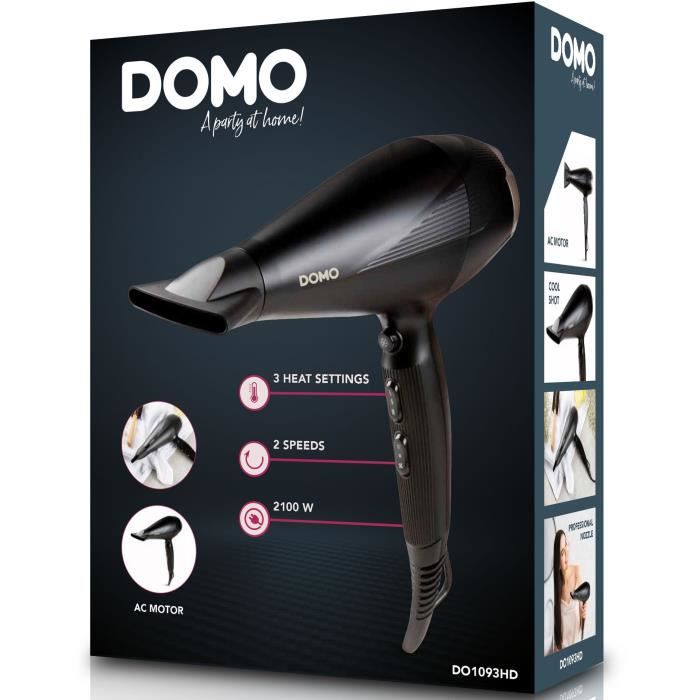 DOMO - DO1092HS - Lisseur numérique - Revetement céramique - Bouton M/A - Température réglable de 130° a 230°
