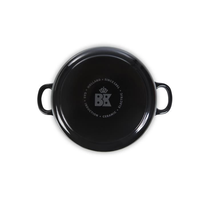BK Cookware H6071.520 BK Bourgogne Cocotte en Fonte Ronde - 20 cm - 2.5L - Revetement émaillé - Couvercle avec Anneaux