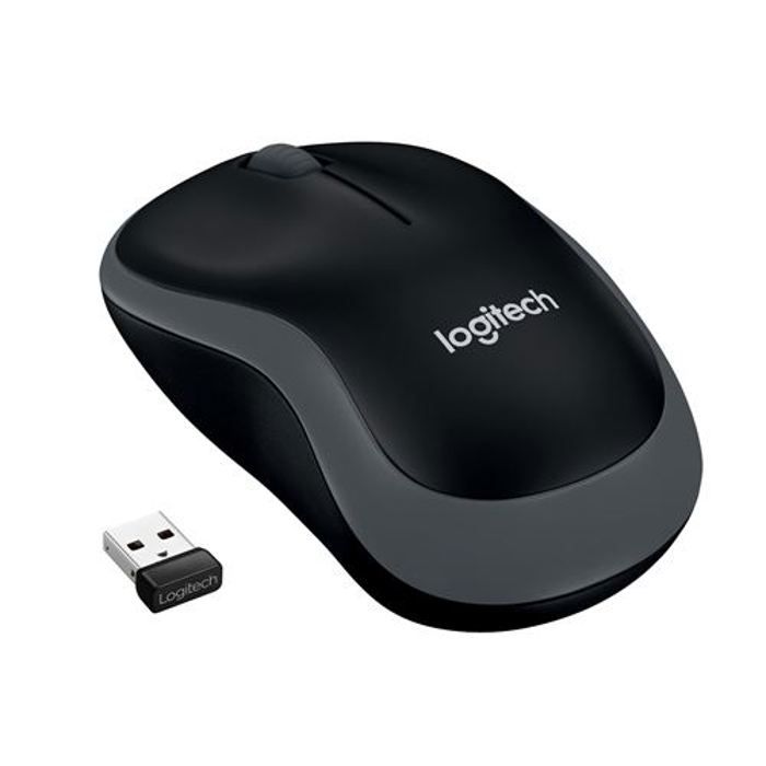 LOGITECH - Souris sans fil optique - M185 Gris