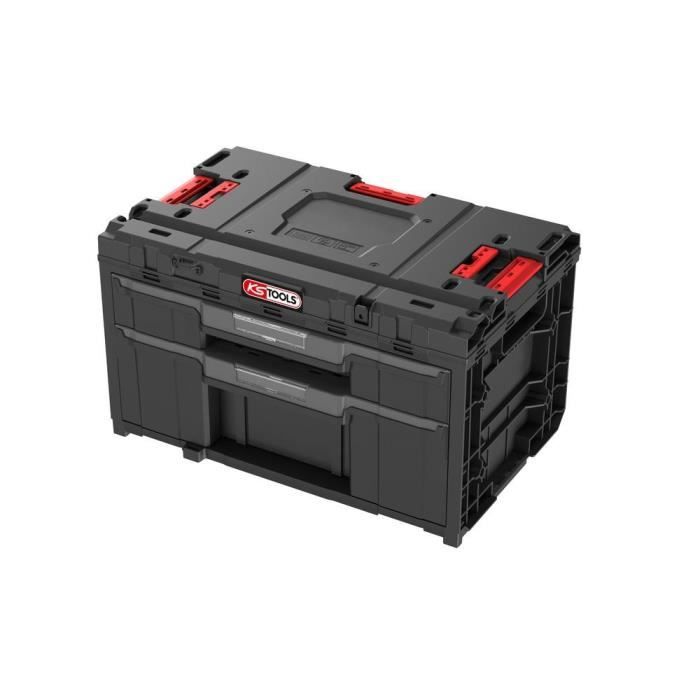 Caisse a outils - KS TOOLS - 850.0385F - 2 tiroirs - Rangement modulable - Étanche
