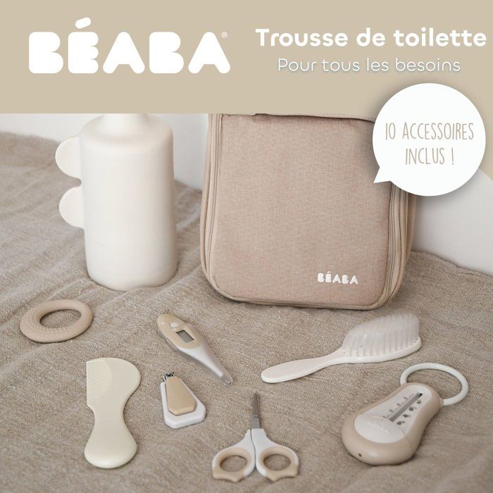Image secondaire de Trousse de Toilette Nomade avec 10 Accessoires pour Bébé - BEABA