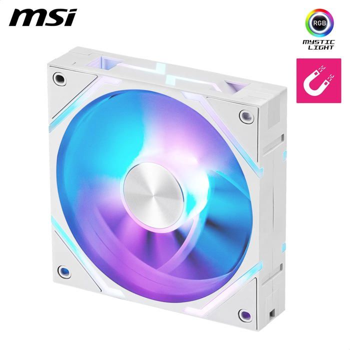 Image secondaire de Refroidissement PC - MSI - 306-7G24F14-80 - MPG EZ120 ARGB WHITE-1W