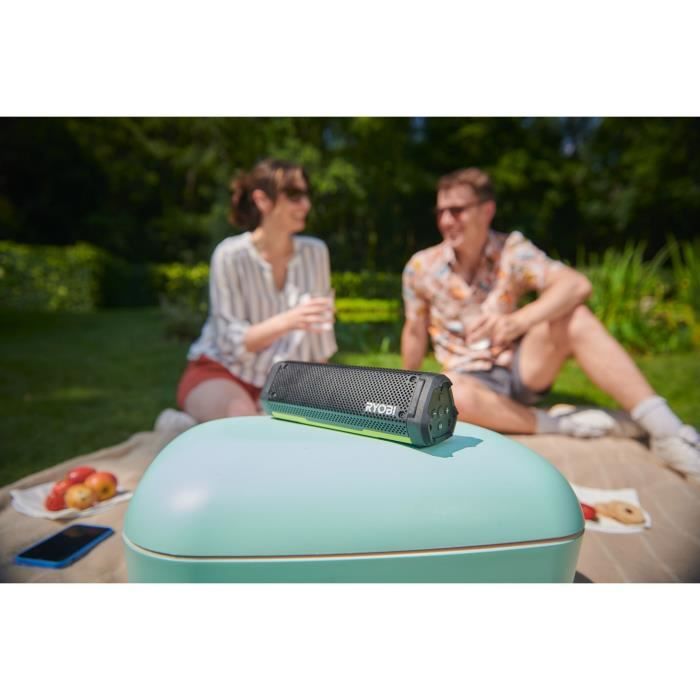 Image secondaire de Enceinte Bluetooth - RYOBI - 4V - IP67 - Câble USB-C - 1 batterie 4V 2,0 Ah USB Lithium