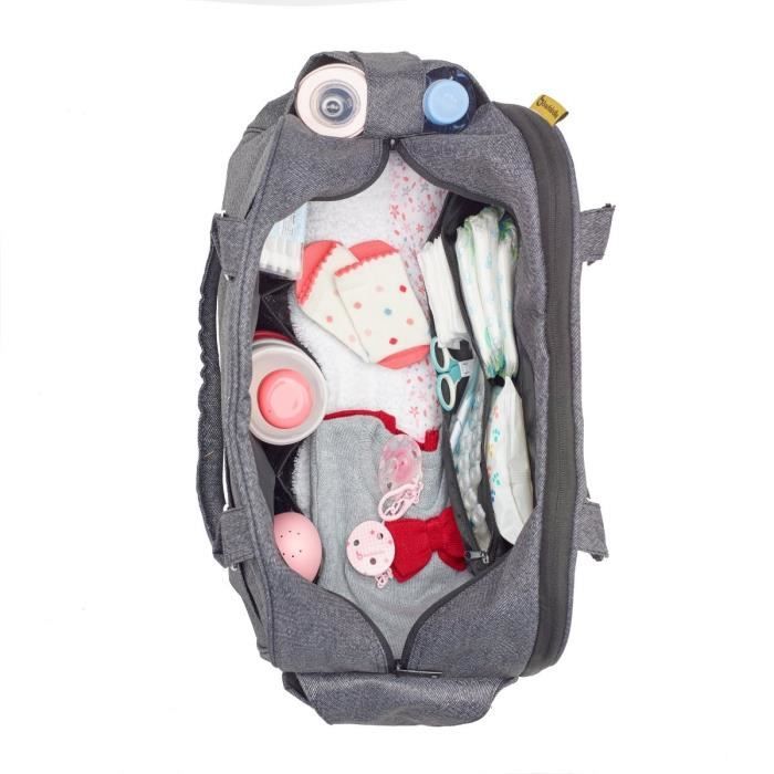BADABULLE Sac a langer Weekend - Noir