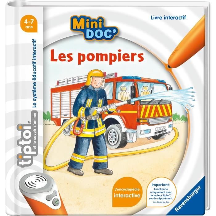 tiptoi, Livre interactif, Mini Doc' Les pompiers, 4 ans, 13099023, Ravensburger
