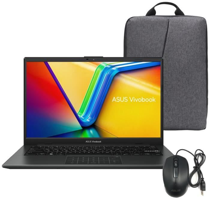 Computer portatile ASUS VivoBook 14 S1404 § Win 11 - 14 FHD 60Hz - AMD Ryzen 5 7520U - 16 GB RAM - 512 GB SSD + Borsa + Mouse