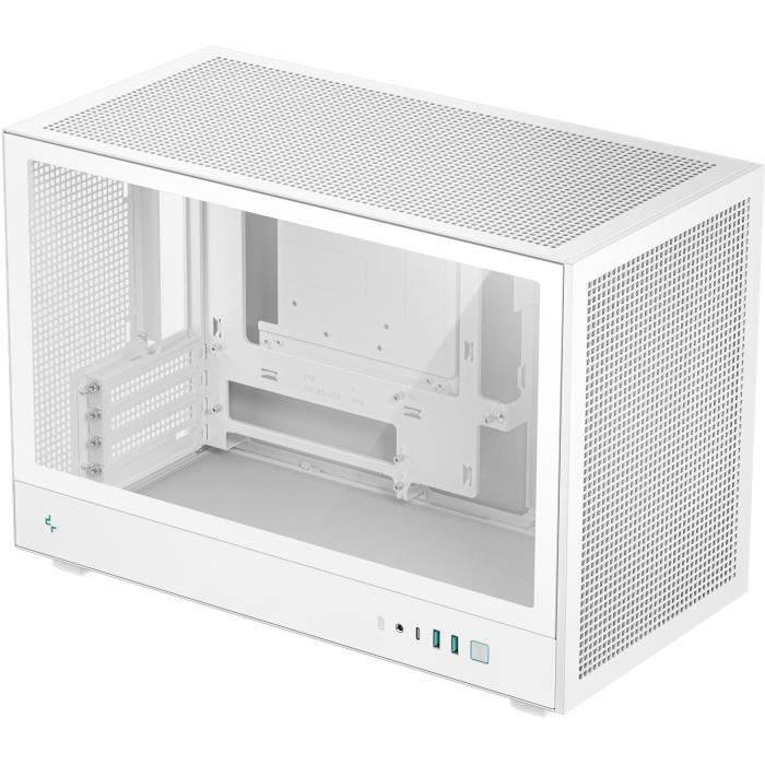 Case senza alimentatore - DEEPCOOL CH260 - Mini tower - Formato M-ATX - Bianco