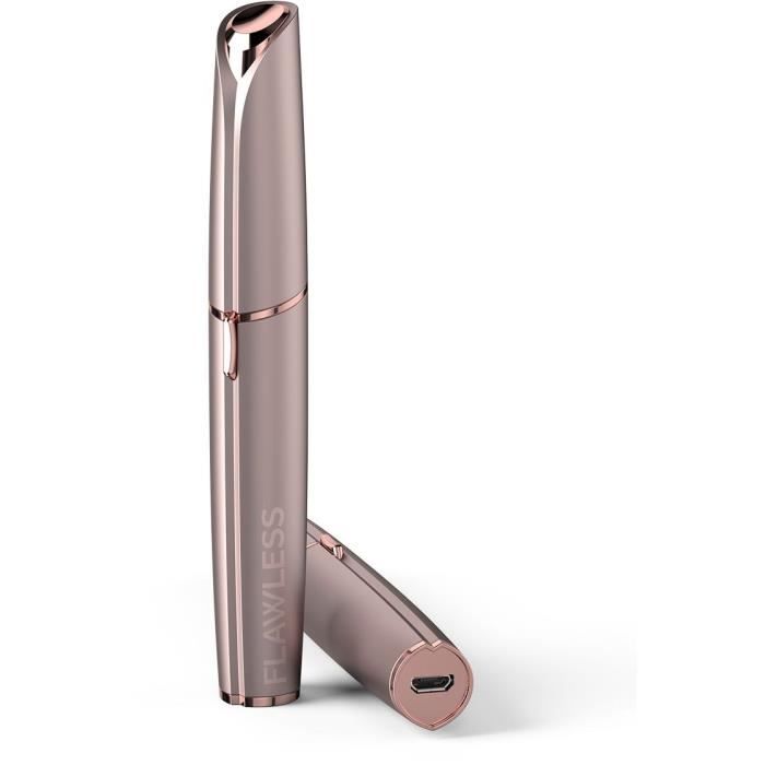 Tocco finale per sopracciglia impeccabili - Trimmer per sopracciglia di precisione ricaricabile di nuova generazione - Delicato e sicuro - Bianco