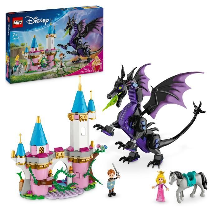 LEGO § Disney Princess 43240 Malefica nei panni di un drago, giocattolo per gli appassionati del cartone animato