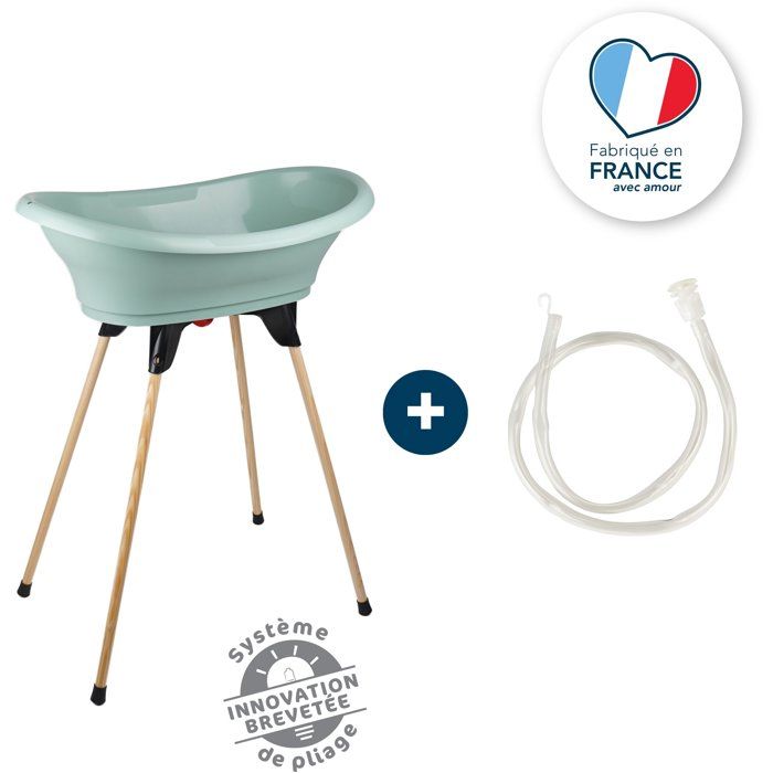 Kit Baignoire Vasco THERMOBABY - Vert Sauge Pratique et Design