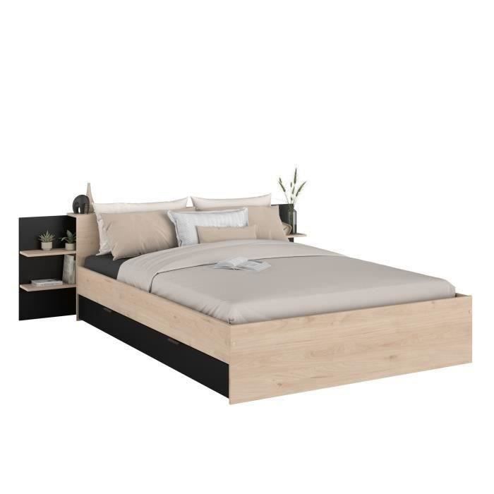 Image secondaire de Lit adulte HORN 140 x 190/200 cm avec tiroir de rangement - Parisot