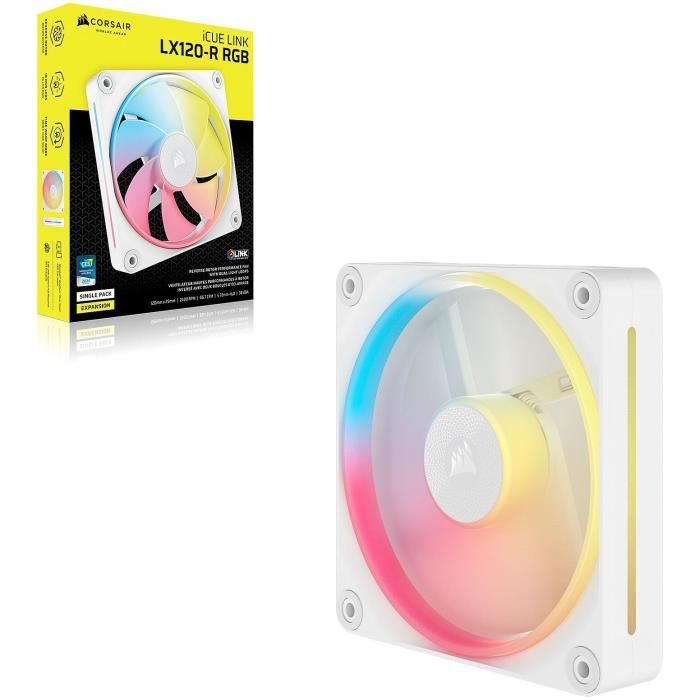 Image secondaire de Refroidissement PC - CORSAIR - CO-9051053-WW - iCUE LINK LX120R RGB white Single Fan