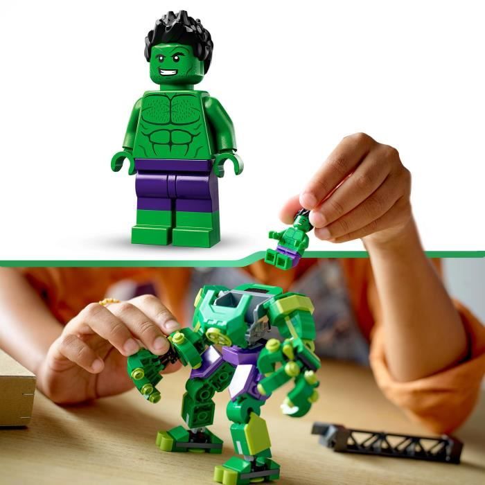 LEGO Marvel 76241 L'Armure Robot de Hulk, Figurine Avengers, Jouet de Construction, Super-Héros