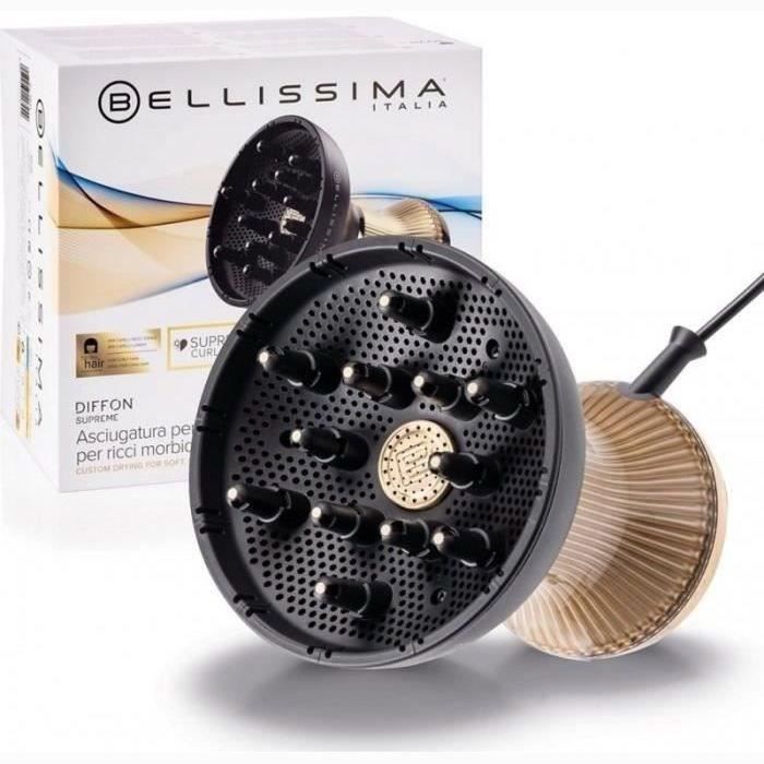 Diffusore d'Aria Calda in Ceramica XL - Bellissima - Diffon Supreme Olio di Argan Per Capelli Ricci - 2 Velocità 3 Temperature