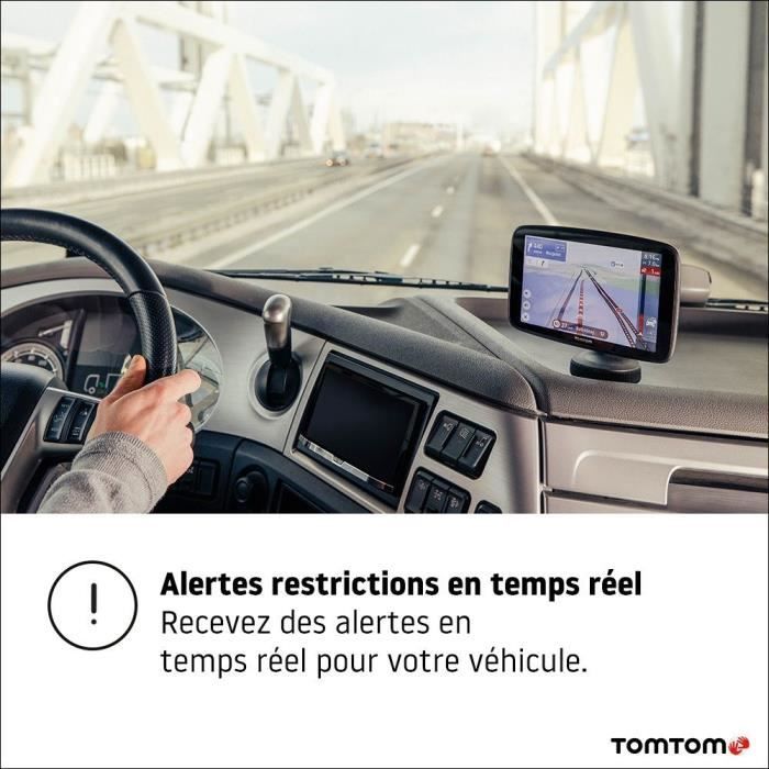 TomTom GPS Poids Lourd GO Expert - Écran Capacitif 5, POI et parcours personnalisé pour poids-lourd, Cartographie Monde