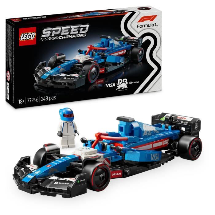 LEGO Speed Champions 77246 Voiture F1 Visa Cash App RB VCARB 01 - Idée cadeau pour adulte