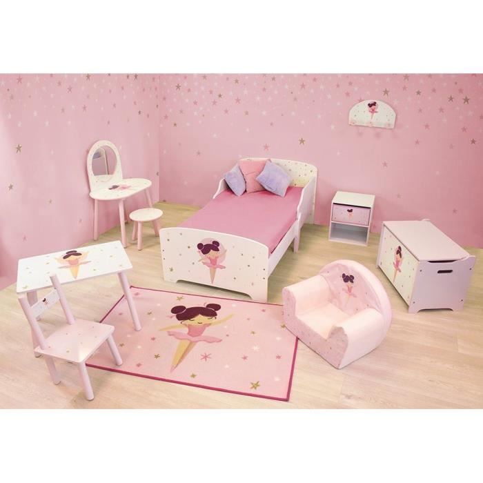 Image secondaire de Coiffeuse avec tabouret - Danseuse Ballerine - FUN HOUSE - H.48 X L.60 X P.40 / H.27 X L.28 X P.28 cm
