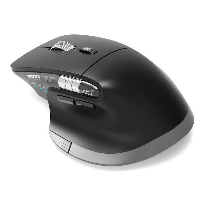 Image secondaire de Souris sans fil ULTIMATE PORT Designs - Bluetooth & 2.4 GHz - Rechargeable - Gris