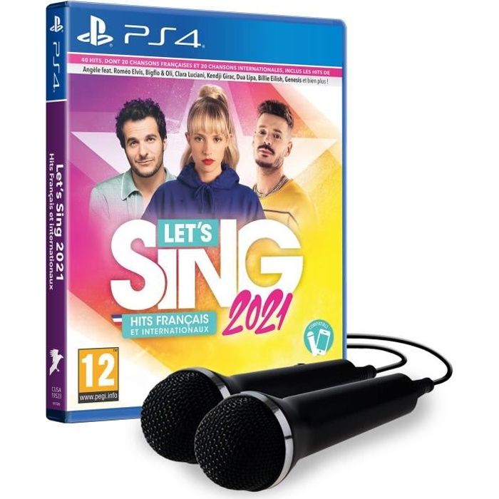 Lets Sing 2021 Hits français et internationaux + 2 Micros Jeu PS4
