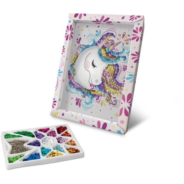 Unicorno - illustrazione con paillettes