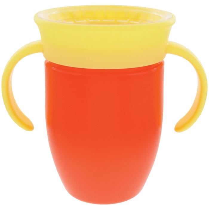 Image secondaire de Lot de 2 tasses 360° avec poignées - NUBY - Fille
