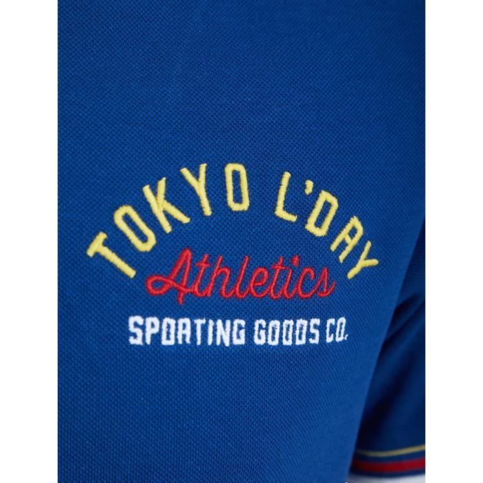 TOKYO LAUNDRY Polo Piqué Bleu Homme