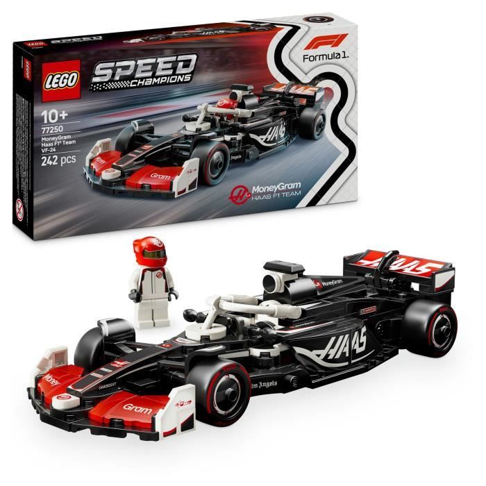 LEGO Speed Champions 77250 Voiture F1 MoneyGram Haas Team VF-24 - Jouet des 10 ans