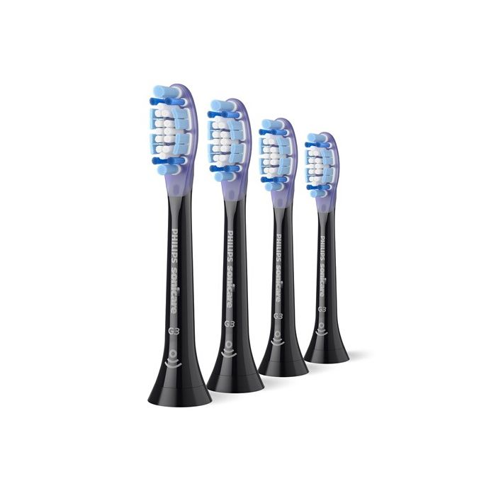 Pack de 4 cabezales de cepillo - PHILIPS - HX9054/88 - G3 Negro