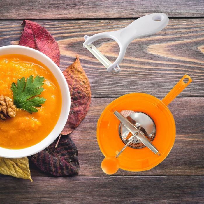 Image secondaire de Ensemble de 2 ustensiles spécial purée avec éplucheur et moulin a légumes - FACKELMANN -