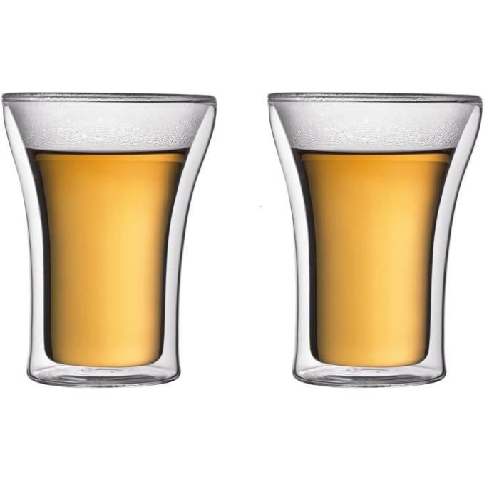BODUM ASSAM Set 2 verres double paroi 0,25L
