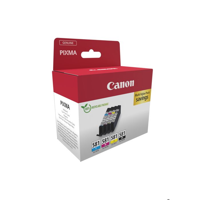 Cartuccia d'inchiostro - CANON - CLI-581 - Multicolore - Inkjet - Compatibile