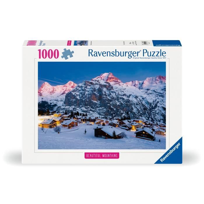 Puzzle da 1000 pezzi Oberland Bernese, Mürren (Highlights), Adulti e bambini, A partire da 14 anni, Puzzle di alta qualità, 12000254, R