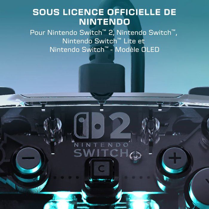 Image secondaire de Manette RGB Filaire Afterglow pour Nintendo Switch 2 - Turtle Beach
