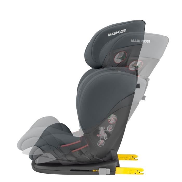 Siege Auto MAXI COSI Rodifix AirProtect, Groupe 2/3, Isofix, Inclinable, de 15 a 36kg  (3 ans a 10 ans environ), Authentic Graphite