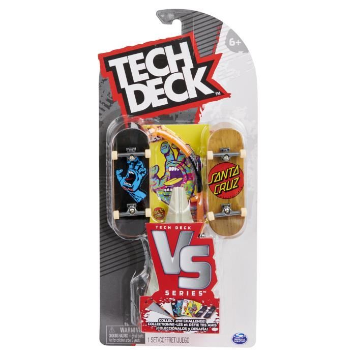 Finger Skate - Tech Deck Pack Versus 2 Fingerboard - 6061574 - Avec 2 authentiques Mini Skate & 4 cartes collector -Modele aléatoire