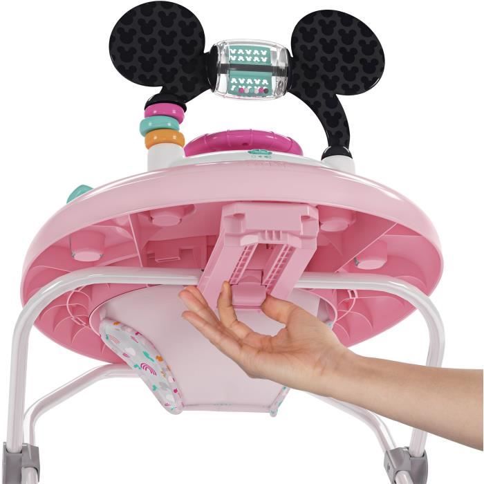BRIGHT STARTS Trotteur bébé Disney baby Minnie - Lumineux et Musical - 61 x 69 x 63 cm - Multicolore - Des 6 mois