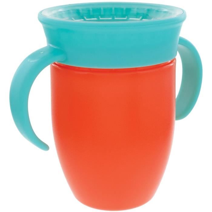 Lot de 2 tasses 360° avec poignées - NUBY - Garçon