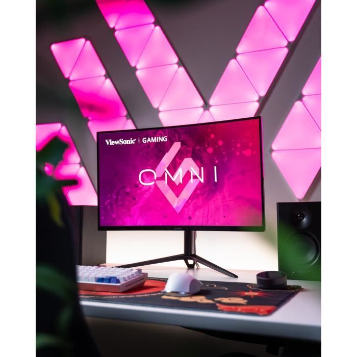 Ecran PC Gamer Incurvé - VIEWSONIC VX2718-PC-MHDJ - 27 FHD - Dalle VA - 1 ms - 165Hz - Pied réglable