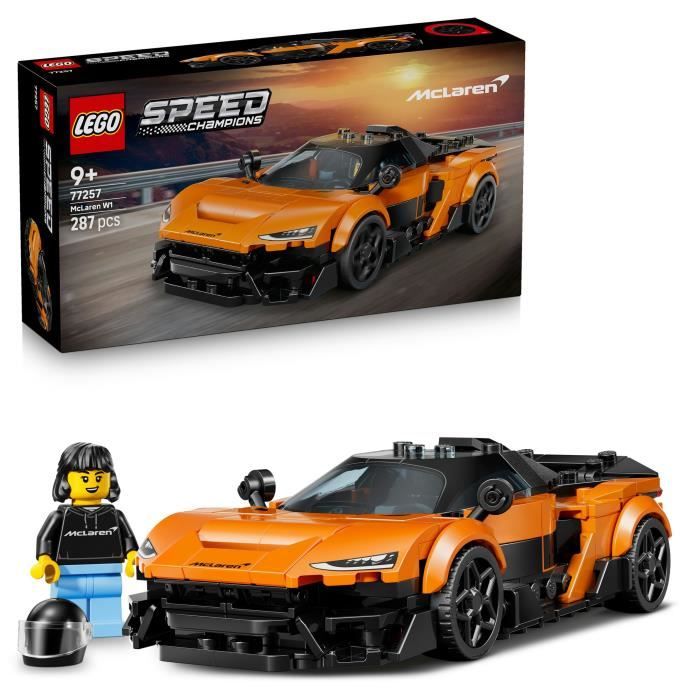 LEGO Speed Champions McLaren W1 - Voiture de Course Orange pour Enfants