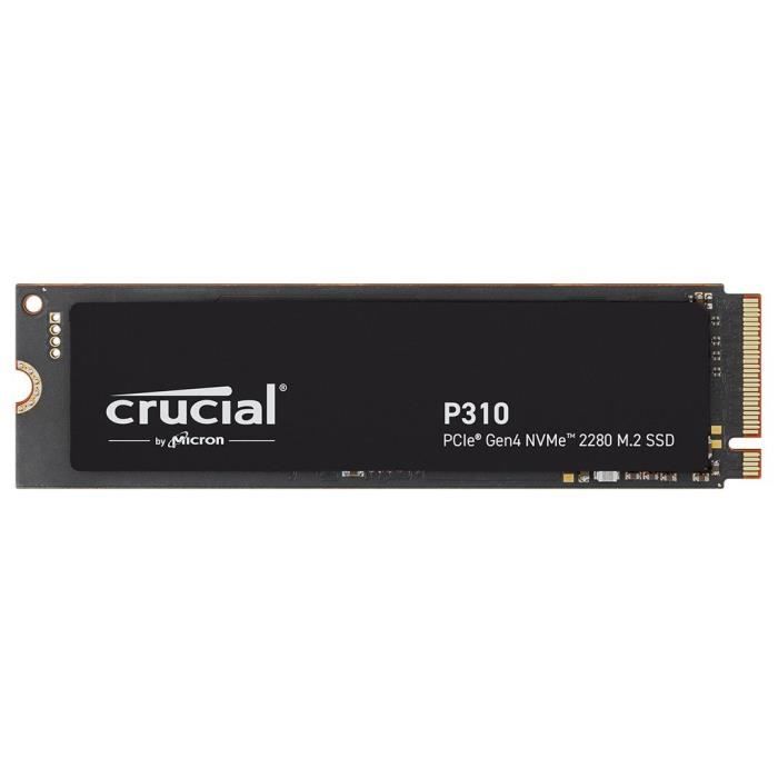 CRUCIAL - P310 - SSD interne - 4 To - PCIe Gen4 NVMe M.2 - Vitesse lecture Jusqu'à 7100 Mo/s - CT4000P310SSD8