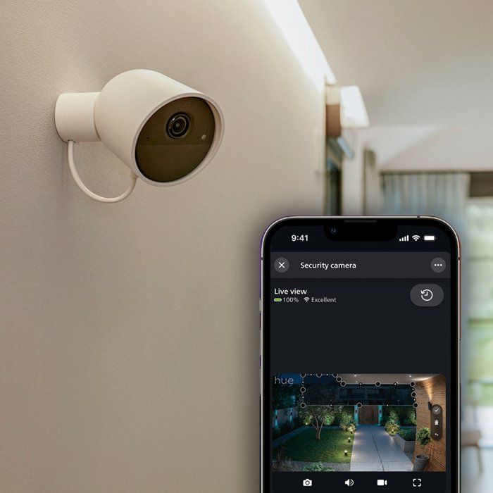 Image secondaire de Caméra de Surveillance Connectée Philips Hue - Extérieur Filaire 2K avec Vision Nocturne