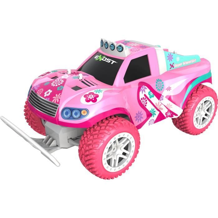 EXOST - 4x4 télécommandé SUPER WHEEL TRUCK GIRL - Pick-up au look girly - 30cm