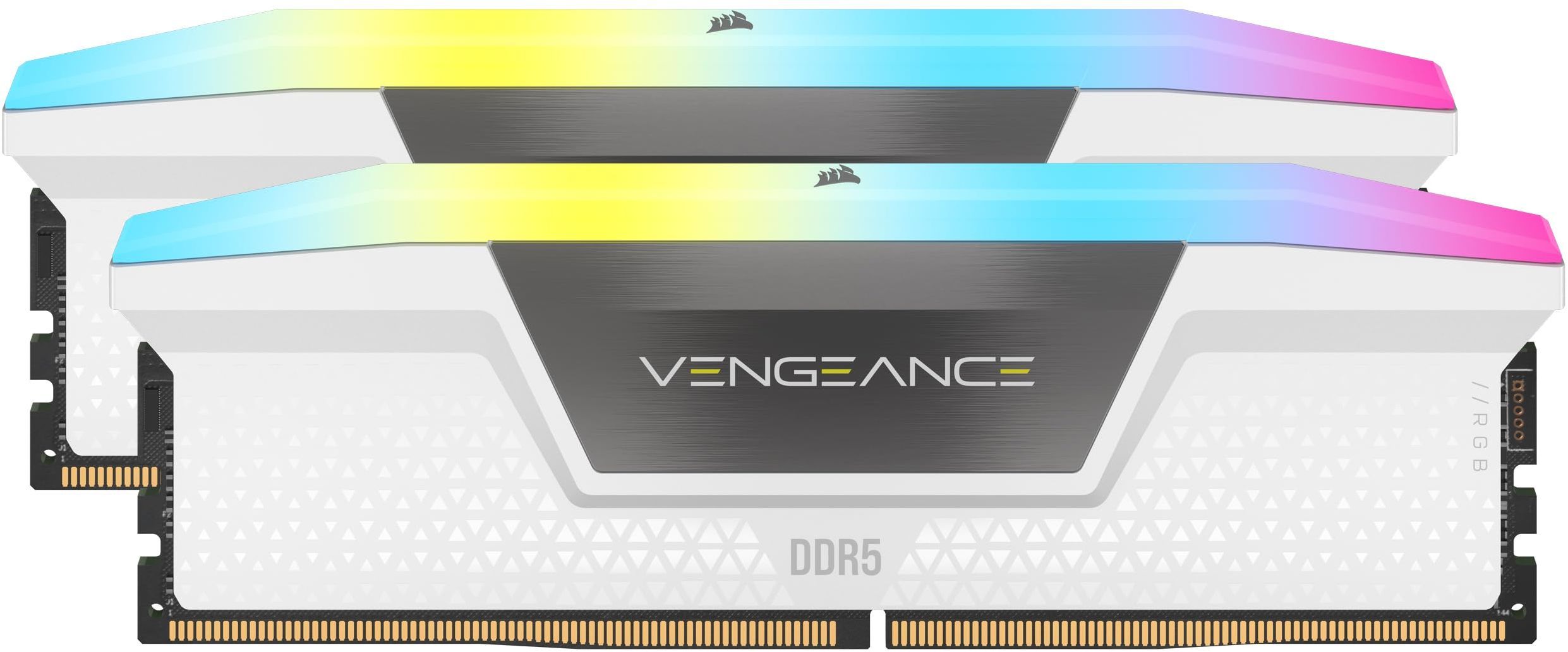 Mémoire RAM - CORSAIR - CMH64GX5M2B5200C40 - 64 Go 2x 32 Go - VENGEANCE RGB DDR5 Black Heatspreader 5200MT/s - DIMM - CL 40