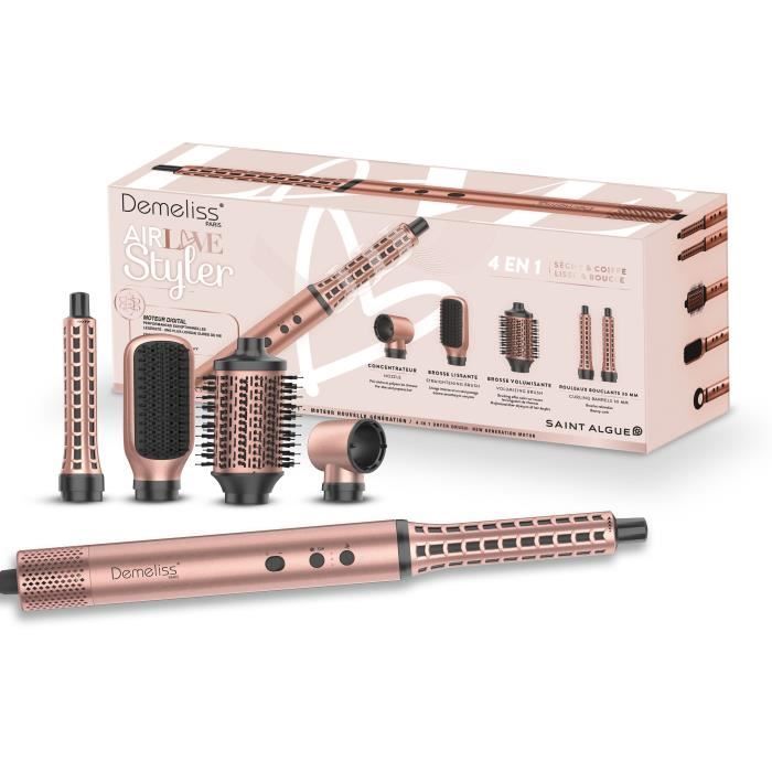 Brosse soufflante - DEMELISS - AirLove Styler - Moteur BLDC - 3 vitesses - Fonction ionique - Silencieuse