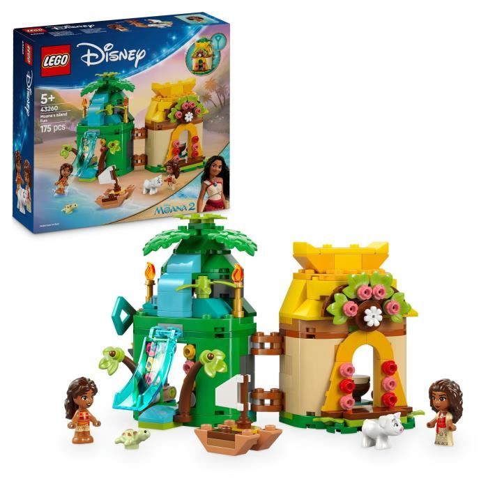 LEGO | Disney 43260 L'île de Vaiana miniature Jeu de construction Maison de mini-poupées