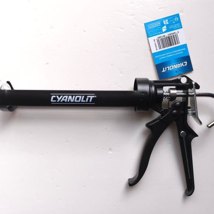 Image secondaire de Pistolet d'application - CYANOLIT - Pistolet pro - 310 ml - Compatible cartouches standard - Ergonomique et robuste