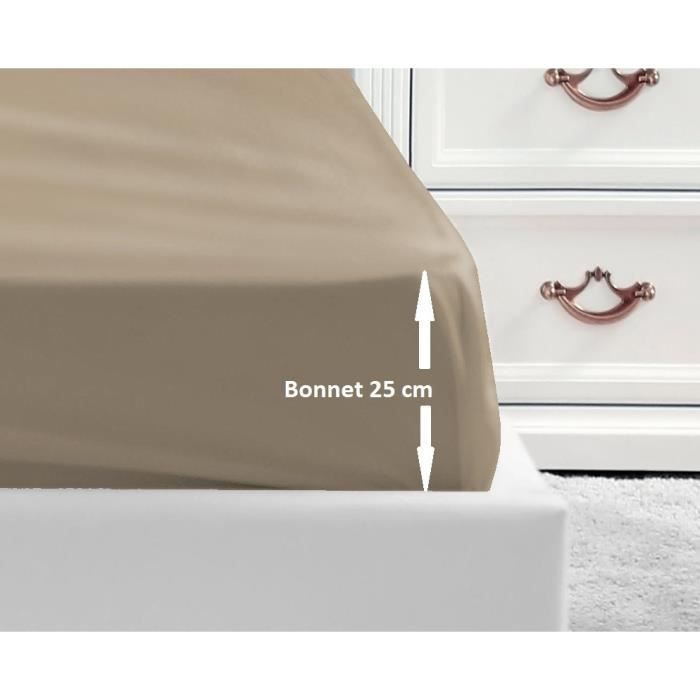 lenzuolo 180x200x25 beige